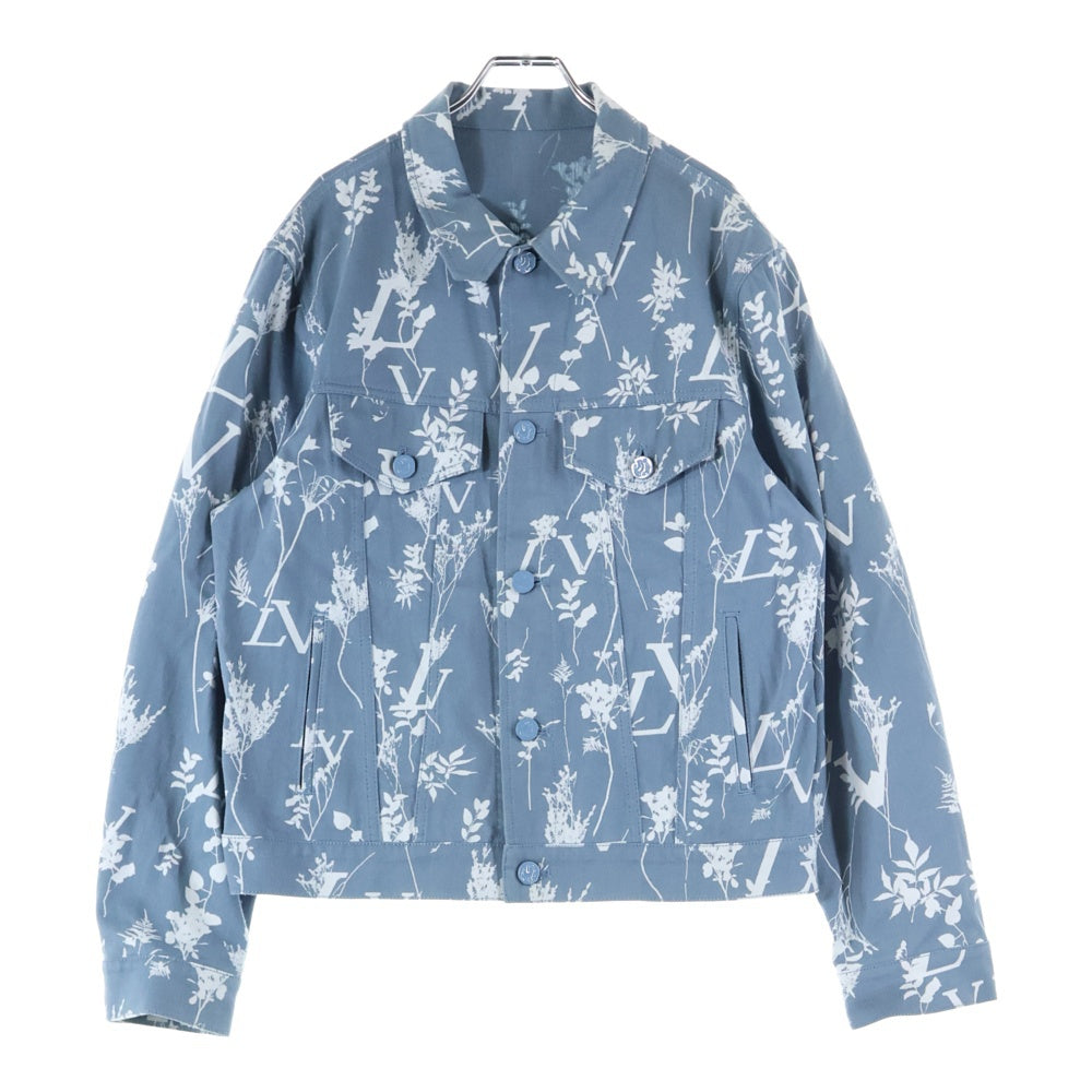 LOUIS VUITTON(ルイヴィトン) 22AW DNAリーフ 総柄 デニムジャケット インディゴ RM222Q NF1 HNA59W
