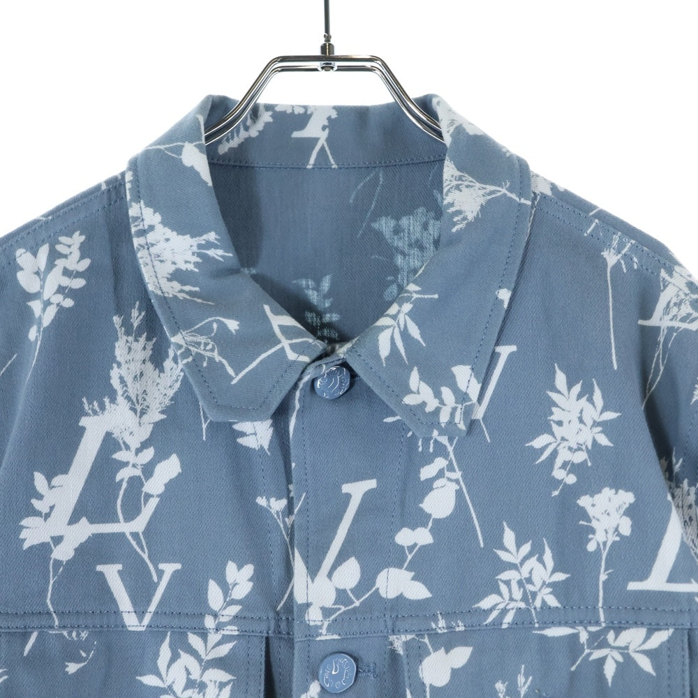 LOUIS VUITTON(ルイヴィトン) 22AW DNAリーフ 総柄 デニムジャケット インディゴ RM222Q NF1 HNA59W