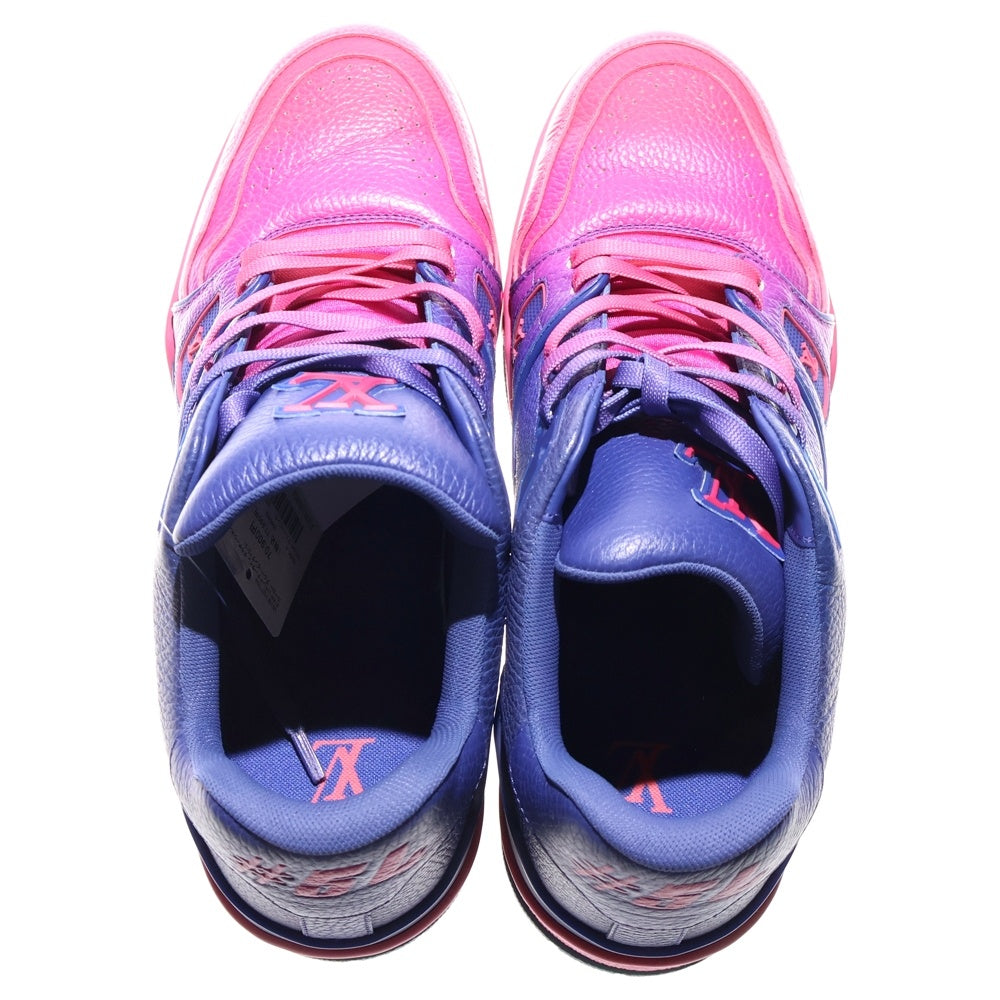 LOUIS VUITTON(ルイヴィトン) 21AW LVトレイナーライン グラデーション スニーカー ブルー/ピンク FD121