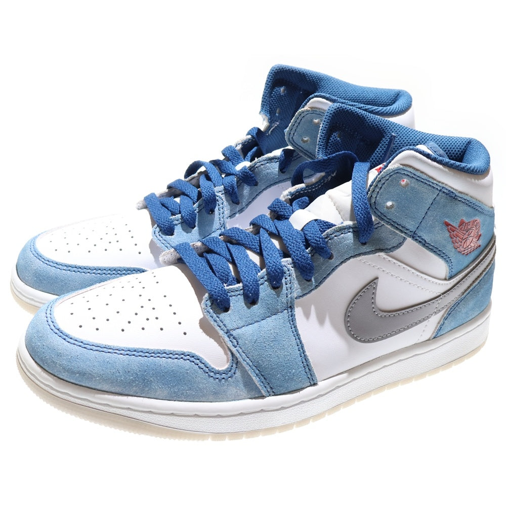 NIKE(ナイキ) Air Jordan 1 Mid SE Hyper Royal エアジョーダン1 ミッド SE ハイパーロイヤル ミッドカットスニーカー ライトブルー US8.5/26.5cm DN3706-401