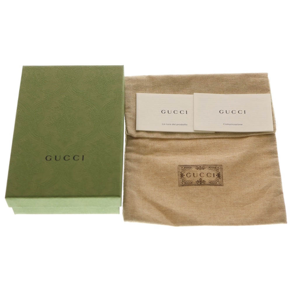 GUCCI(グッチ) ダブルGロゴ バンブー付き パイソンレザーウォレット