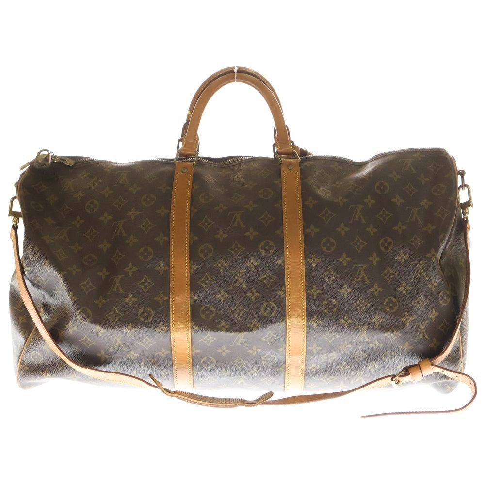 LOUIS VUITTON(ルイヴィトン) モノグラム キーポル バンドリエール60 ブラウン PVCレザー ボストンバッグ M41412 レディース