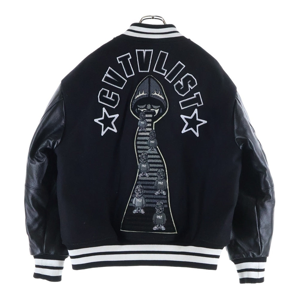 cvtvlist(カタリスト) I CREW MAKER UNIVERSITY JACKET アイ クルー マーカー ユニバーシティ ジャケット ベースボールジャケット ブラック 2301120101