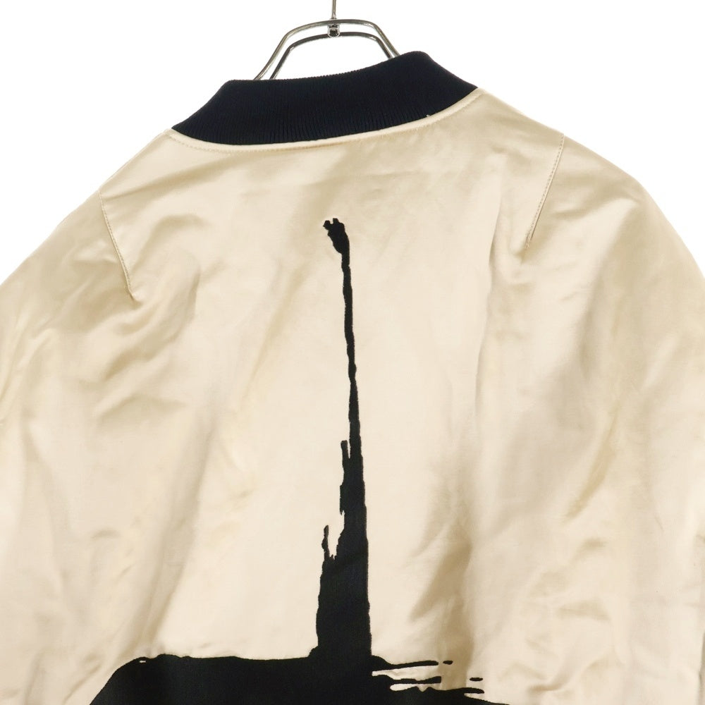 cvtvlist(カタリスト) BIG LOGO MA-1 ビッグロゴ エムエーワン ジップアップジャケット ベージュ 2401110101