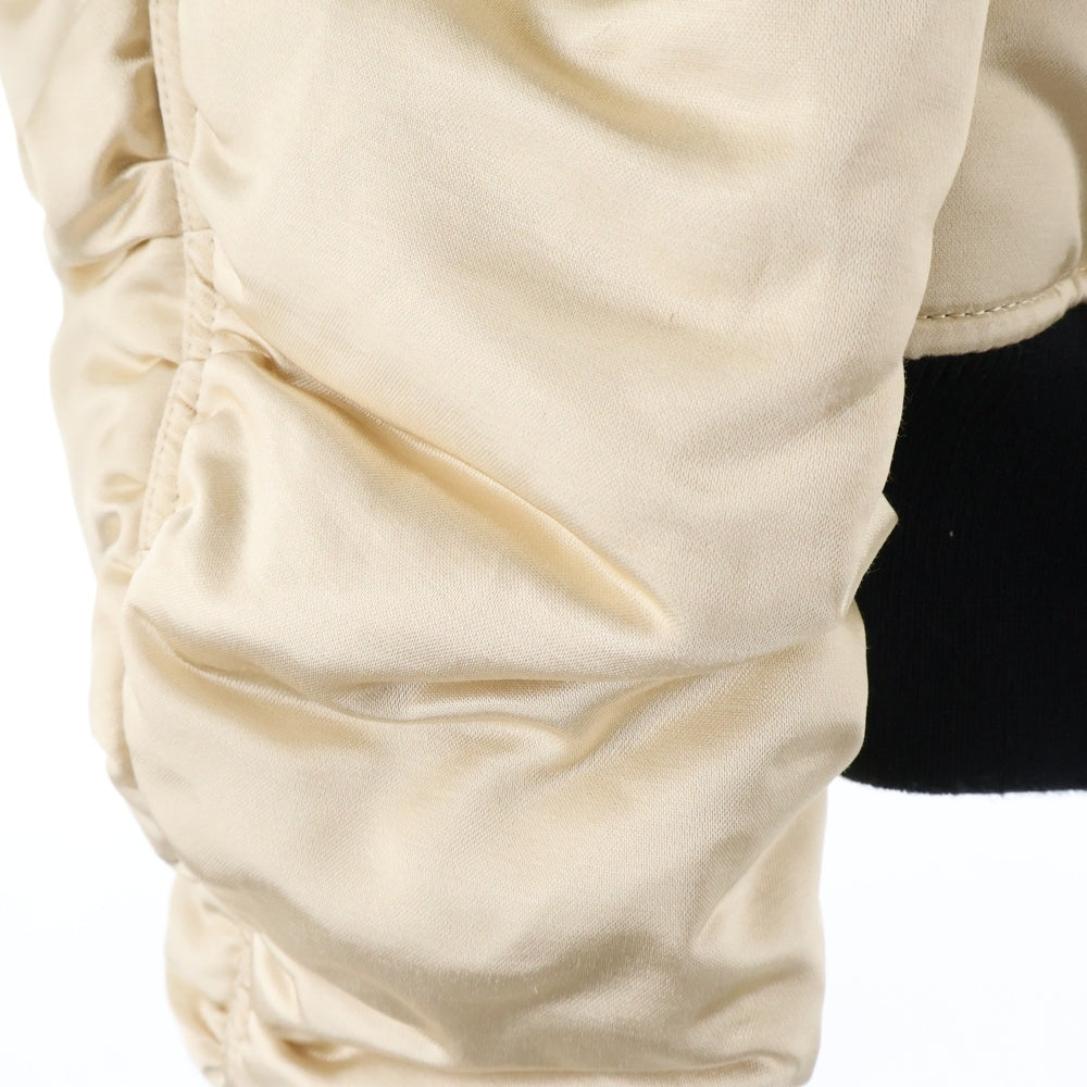 cvtvlist(カタリスト) BIG LOGO MA-1 ビッグロゴ エムエーワン ジップアップジャケット ベージュ 2401110101