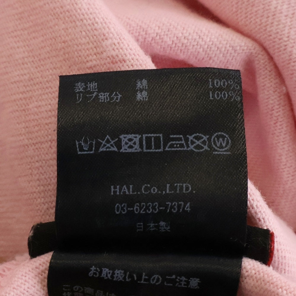 cvtvlist(カタリスト) グラッフィックロゴ プリント クルーネック 長袖Tシャツ カットソー ピンク 2101090303