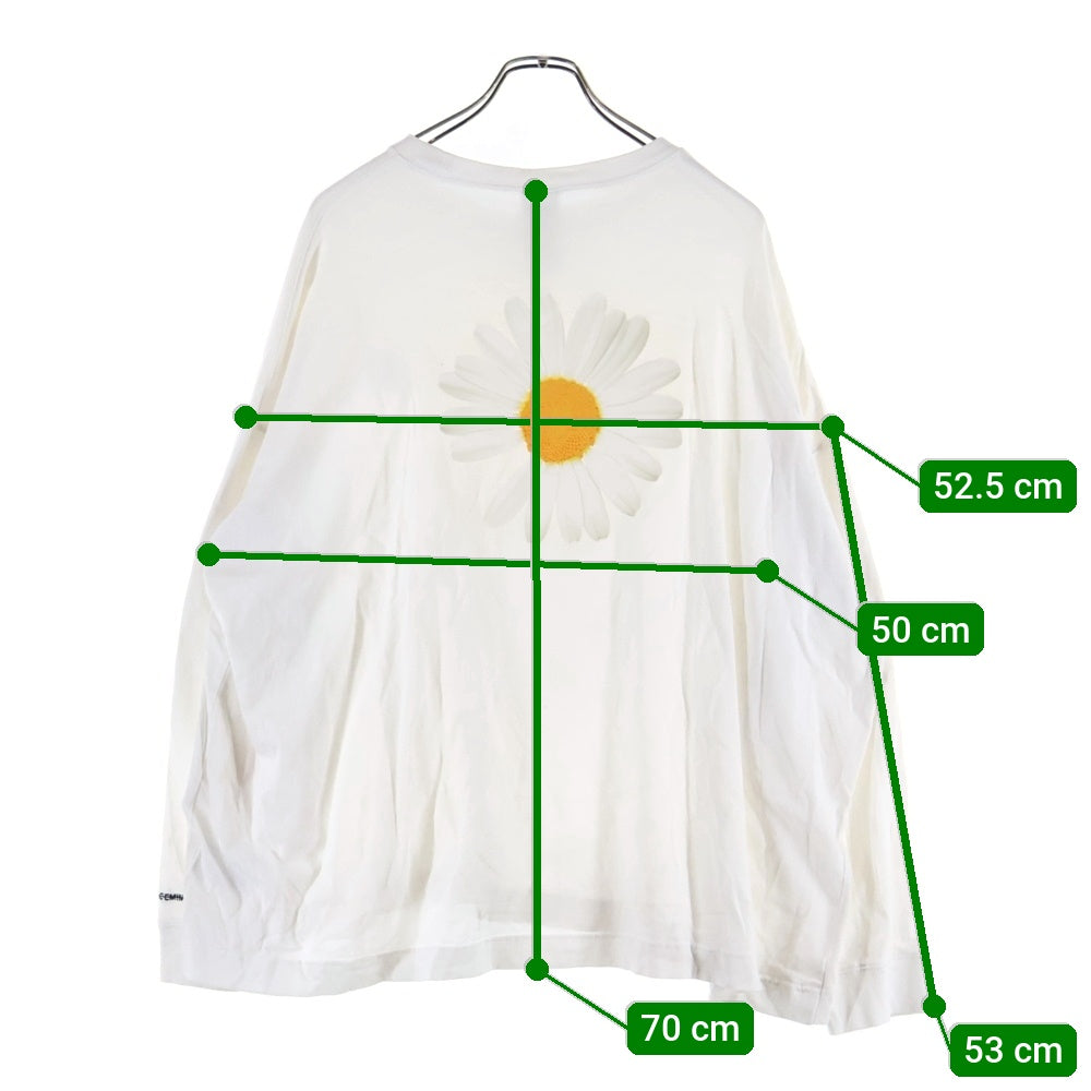 cvtvlist(カタリスト) ×peaceminusone NRG CF L/S TEE ピースマイナスワン バックプリント クルーネック 長袖Tシャツ カットソー ホワイト DR0097-100