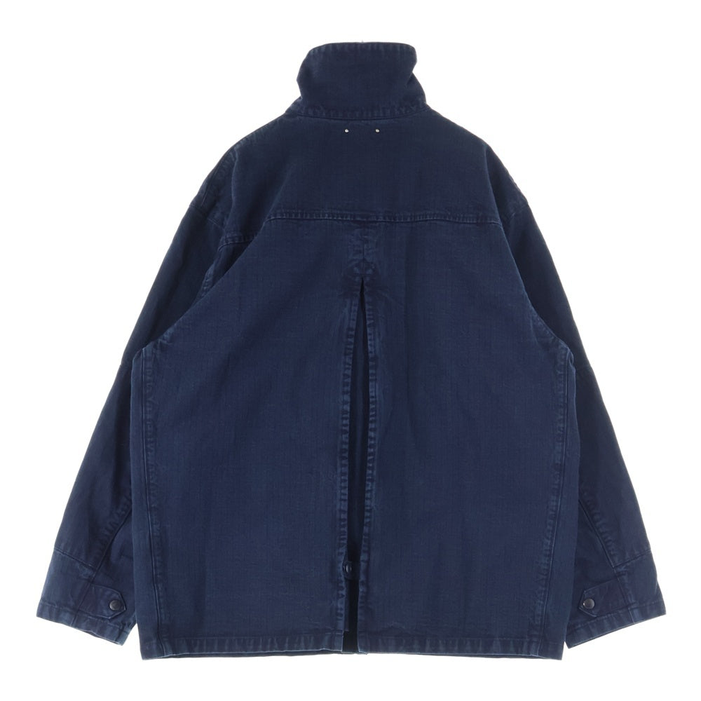 MINEDENIM(マインデニム) 25SS V.Herringbone Duster Vヘリンボーンダスター ワークジャケット デニム インディゴ 2503-8004-83-022