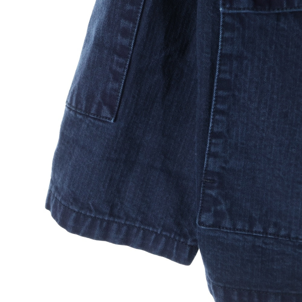 MINEDENIM(マインデニム) 25SS V.Herringbone Duster Vヘリンボーンダスター ワークジャケット デニム インディゴ 2503-8004-83-022
