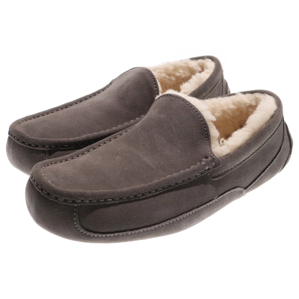 UGG(アグ) Ascot アスコット ファー付きムートンレザーローファー グレー 1101110