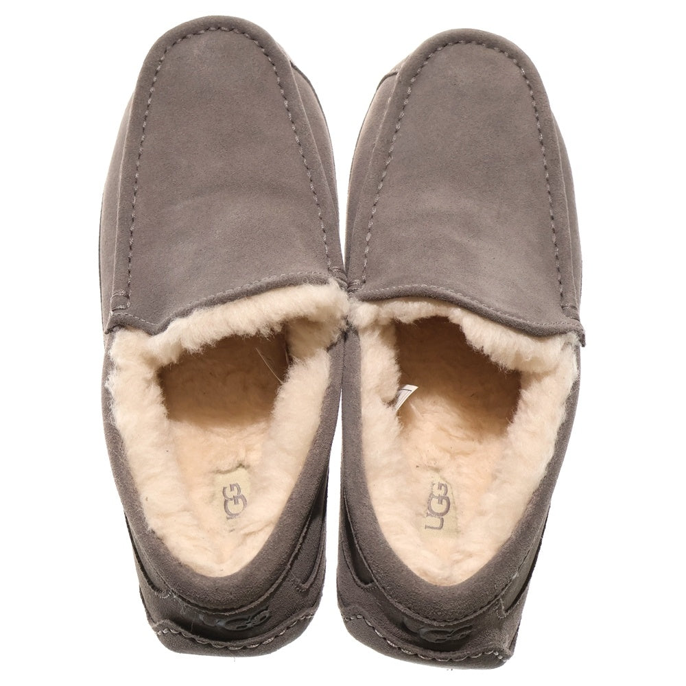 UGG(アグ) Ascot アスコット ファー付きムートンレザーローファー グレー 1101110