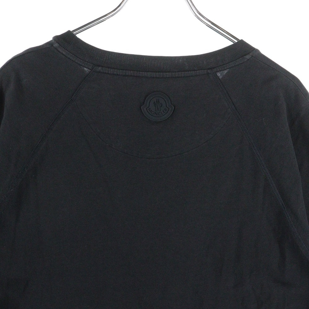 MONCLER(モンクレール) MAGLIA GIROCOLLO ロゴラベルプリント クルーネック半袖Tシャツカットソー G10918C7C510