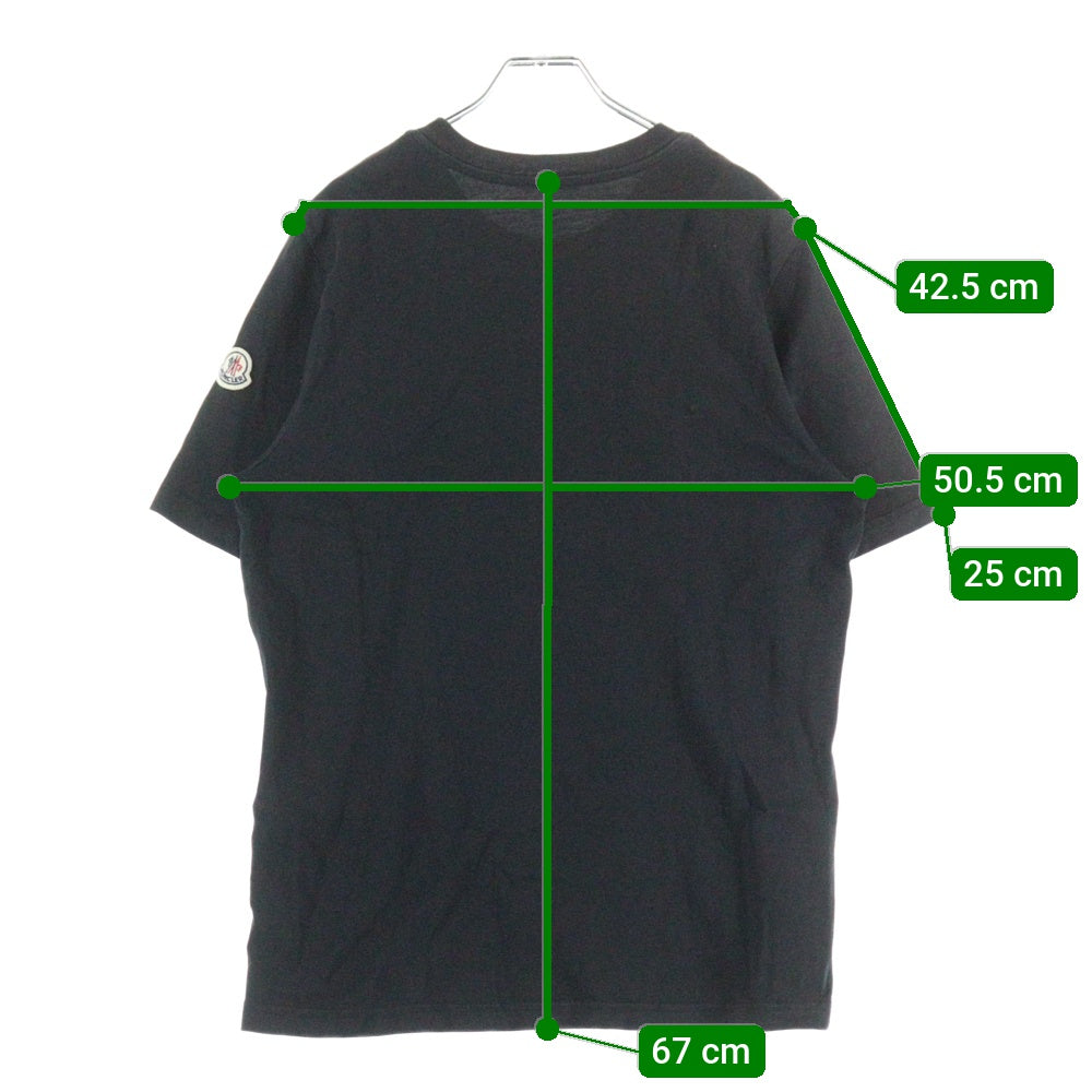 MONCLER(モンクレール) ロゴプリント クルーネック半袖Tシャツカットソー ブラック I10918C00029