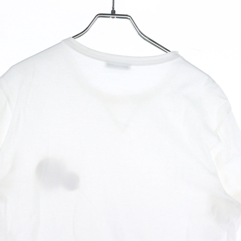MONCLER(モンクレール) ダブルロゴパッチ クルーネック半袖Tシャツカットソー ホワイト F20918C78100
