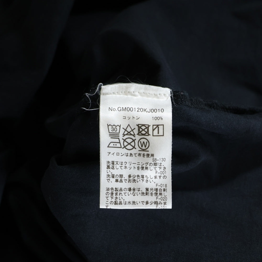 MAISON KITSUNE(メゾンキツネ) Varsity Fox ロゴプリント クルーネック半袖Tシャツカットソー ブラック GM00120KJ0010