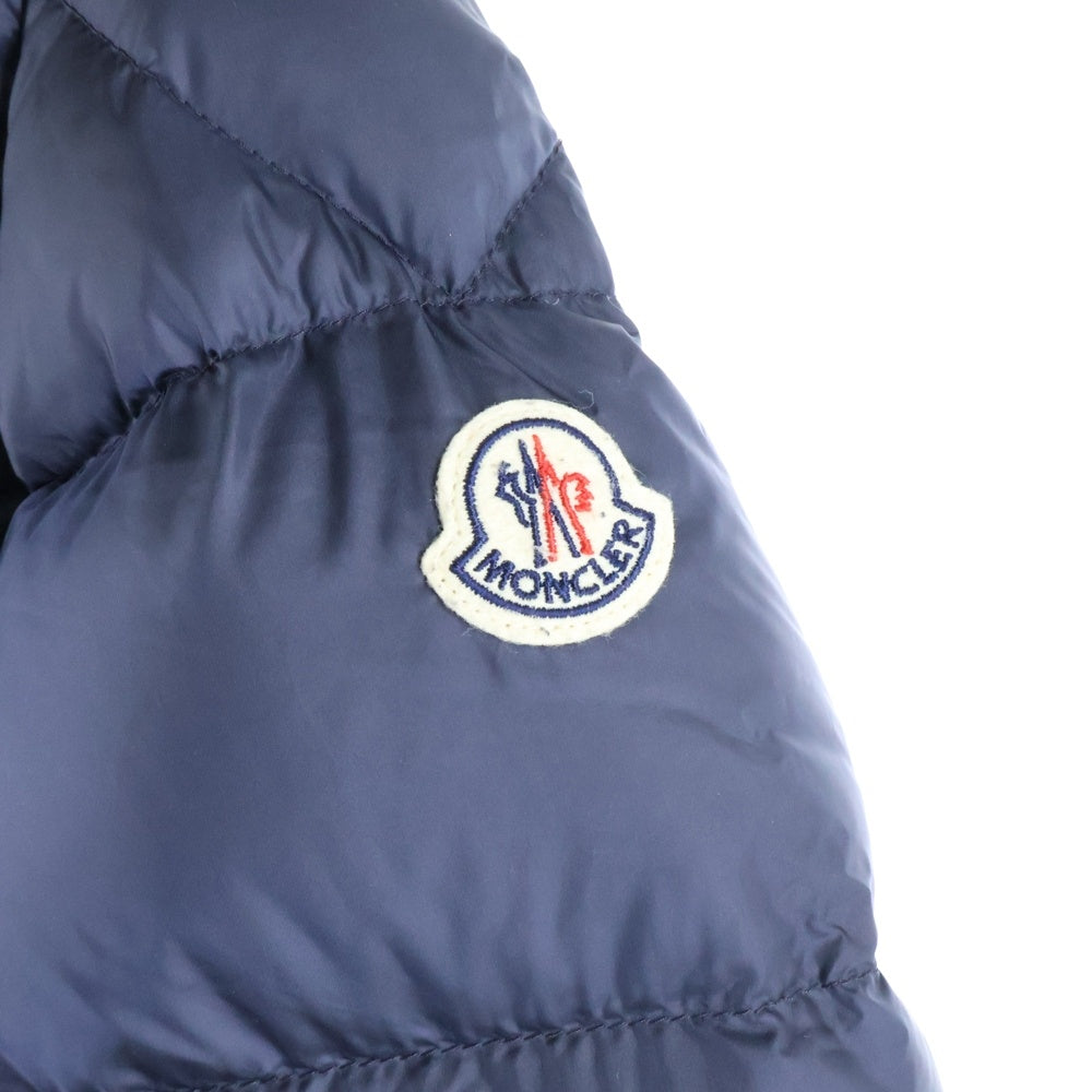 MONCLER(モンクレール) SALZMAN サルズマン ワッペンロゴ フーデッド ジップアップダウンジャケット ネイビー G20911A00009 53048