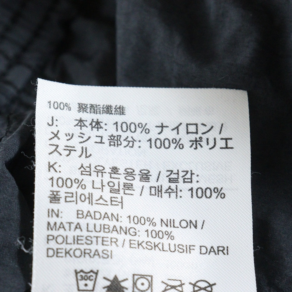 STUSSY(ステューシー) ×NIKE Beach Pant Off Noir ロゴプリント ナイロンパンツ ブラック CT4316-045