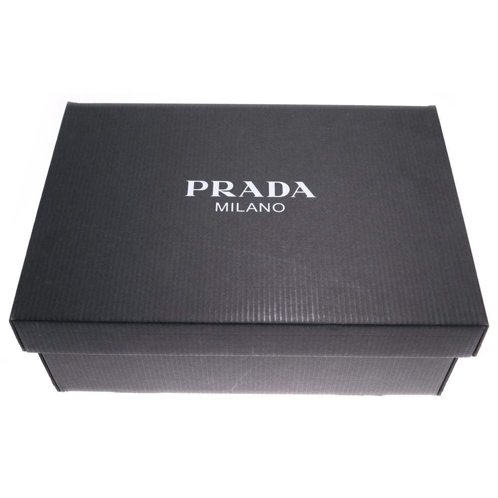 PRADA(プラダ) トライアングルロゴ コットンキャンバス ローカットスニーカー レディース ブラック 1E407N