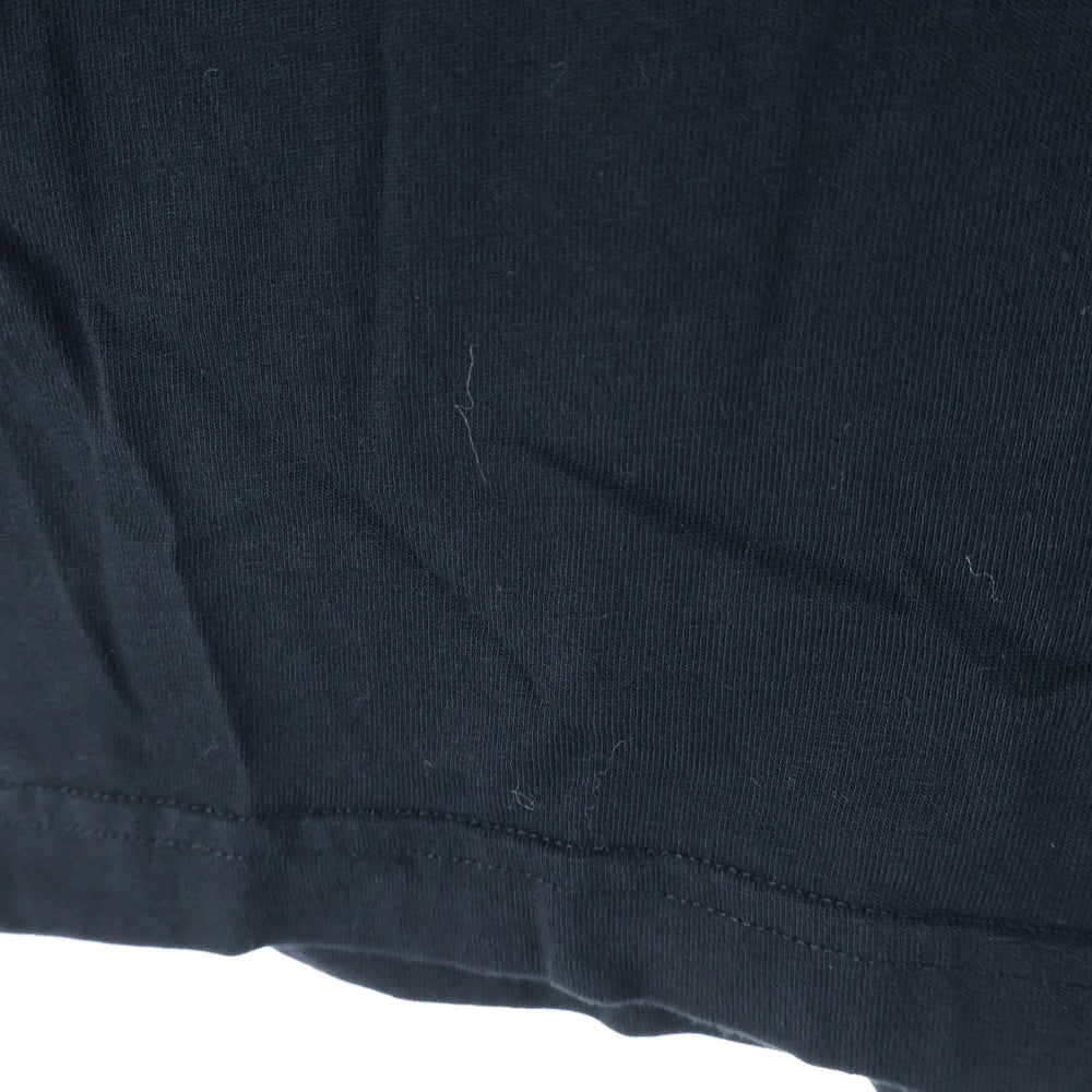 BALENCIAGA(バレンシアガ) フロントロゴプリント クルーネック半袖Tシャツカットソー ブラック 613969 TYK28