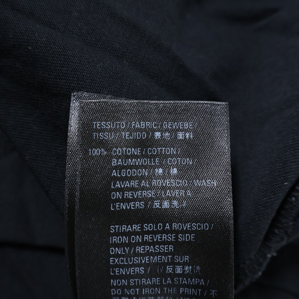 BALENCIAGA(バレンシアガ) フロントロゴプリント クルーネック半袖Tシャツカットソー ブラック 613969 TYK28