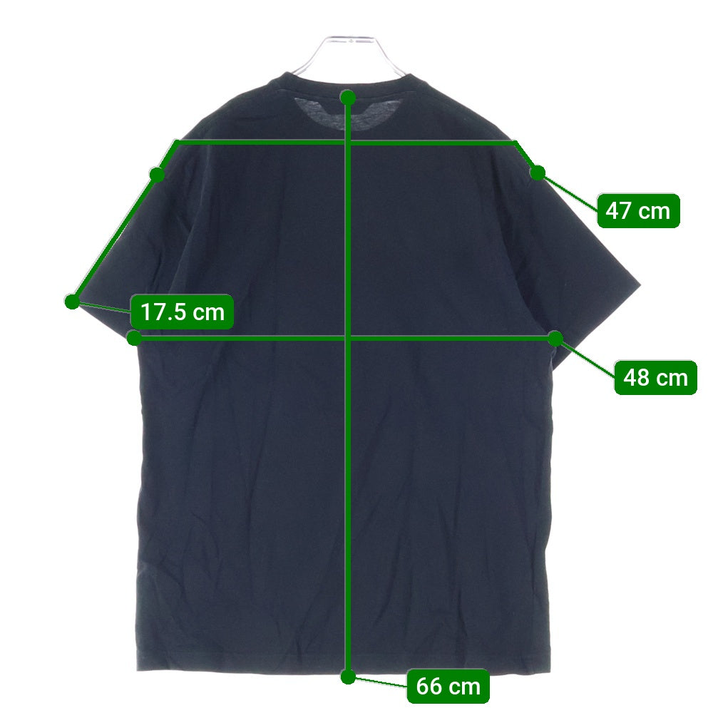 BALENCIAGA(バレンシアガ) フロントロゴプリント クルーネック半袖Tシャツカットソー ブラック 613969 TYK28