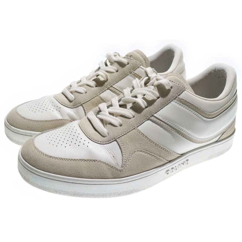 CELINE(セリーヌ) スウェード切り替え レザーローカットスニーカー ホワイト 349223721C.09OP