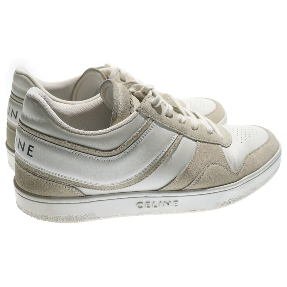 CELINE(セリーヌ) スウェード切り替え レザーローカットスニーカー ホワイト 349223721C.09OP