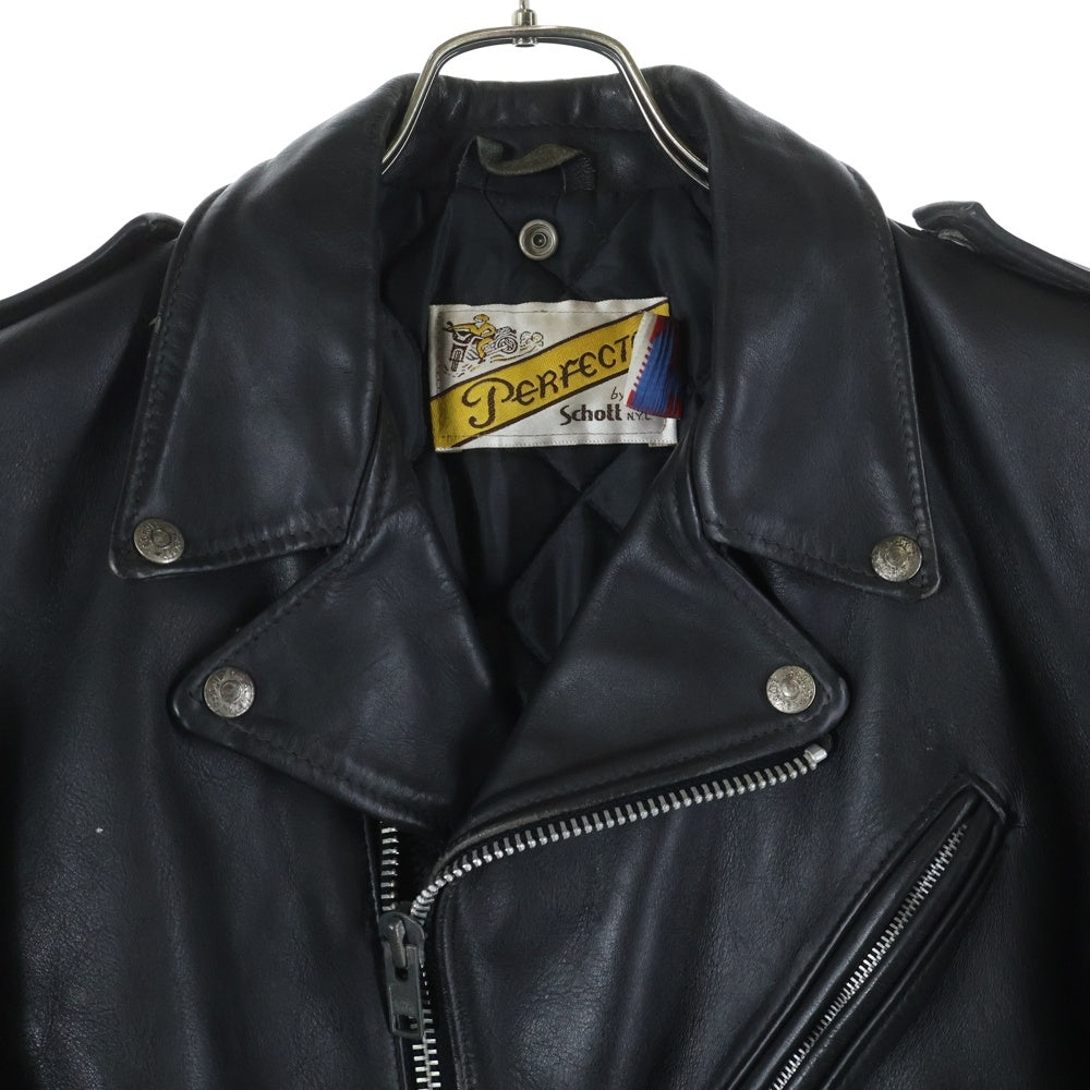 SCHOTT(ショット) 618 RIDERS レザーダブルライダースジャケット ブラック