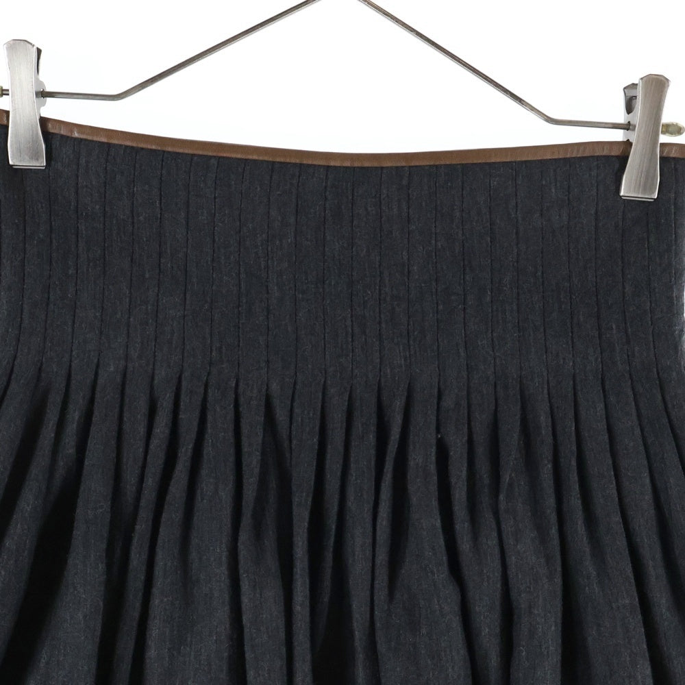 POLO RALPH LAUREN(ポロラルフローレン) ウール 無地 プリーツスカート