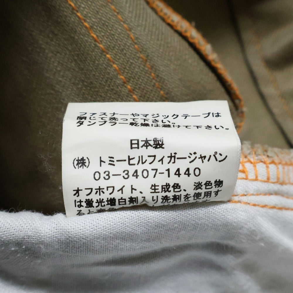 TOMMY HILFIGER(トミーヒルフィガー) ジップフライ ストレートミリタリーチノパンツ レディース ベージュ