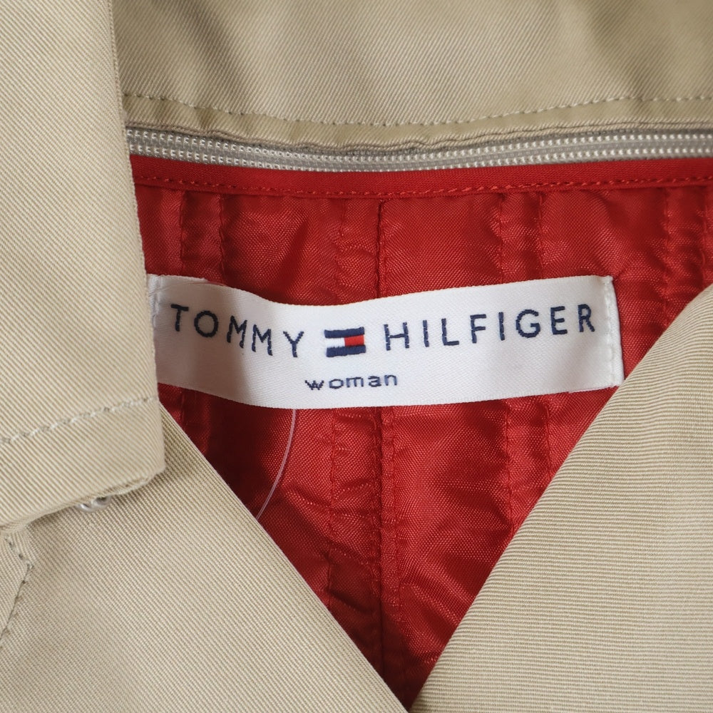 TOMMY HILFIGER(トミーヒルフィガー) ダブルボタン ライナー付き ショートトレンチコート レディース ベージュ