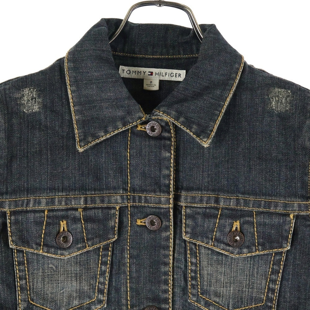 TOMMY HILFIGER(トミーヒルフィガー) フロントボタン ダメージ加工