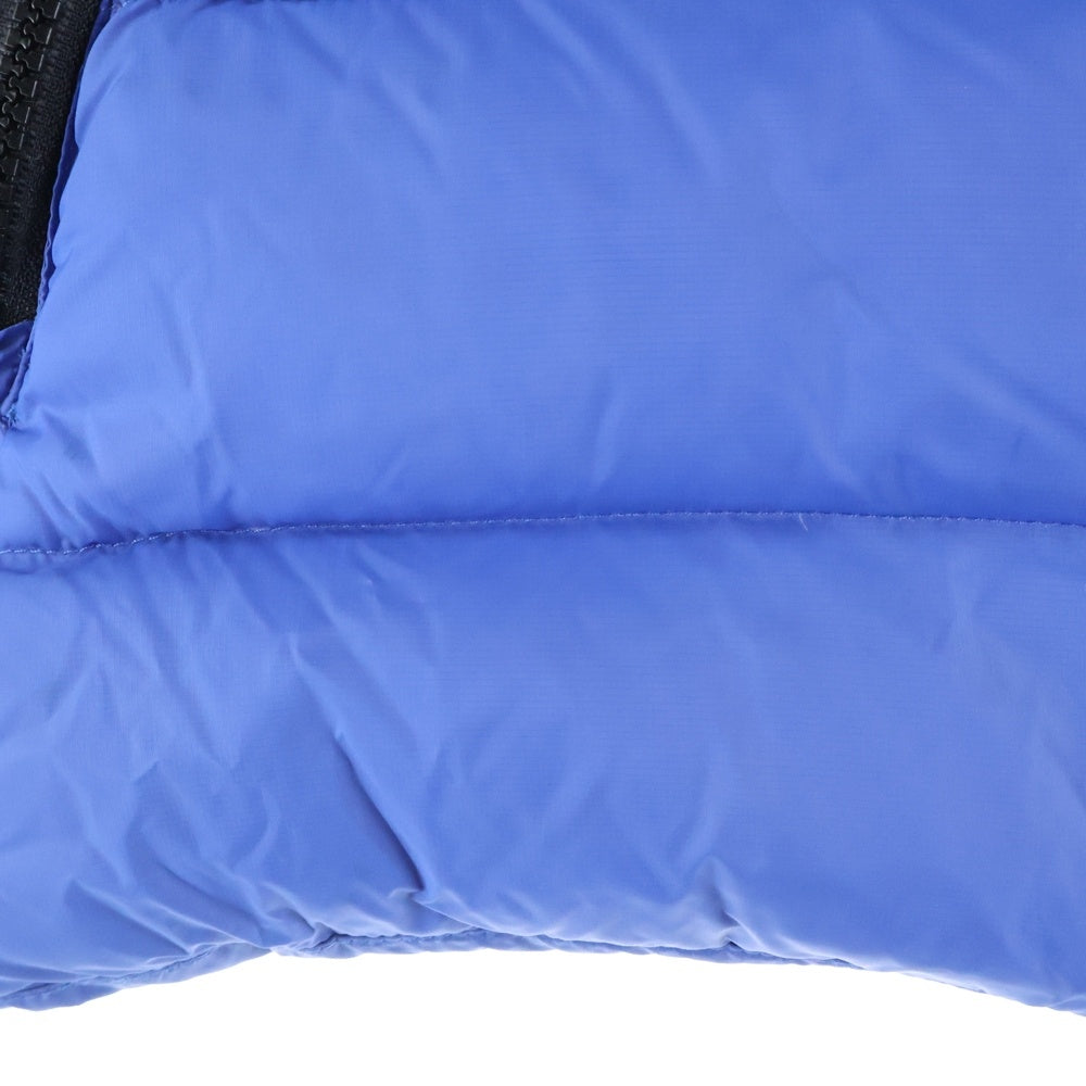 NO BRAND(ノーブランド) AI-RIDERS ON THE STORM（アイライダース オンザストーム）ゴーグル付き フーデッドフルジップダウンベスト ブルー