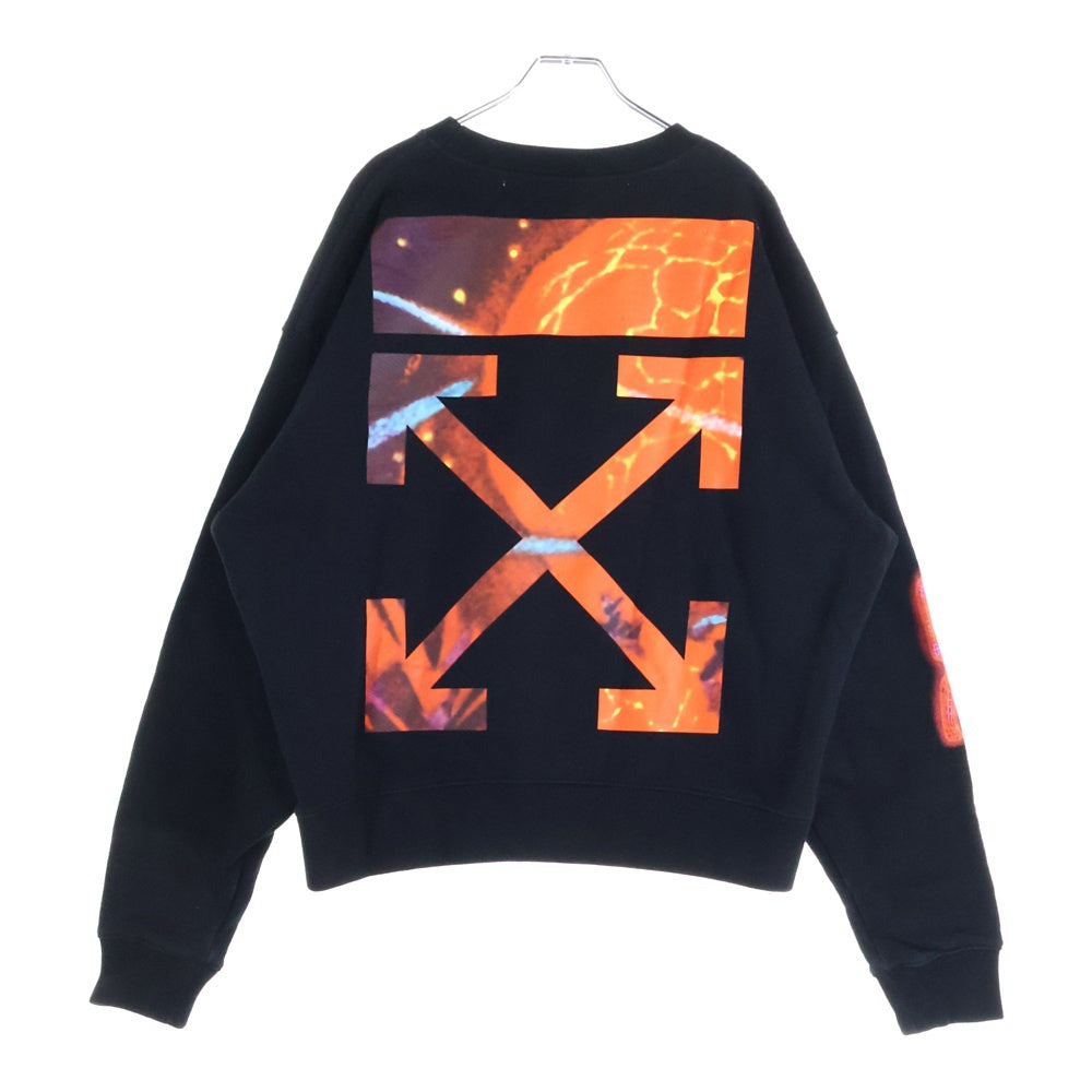 OFF-WHITE(オフホワイト) 19SS Hands Print Sweatshirt クルーネックスウェットトレーナー ブラック OMBA035S19D25016