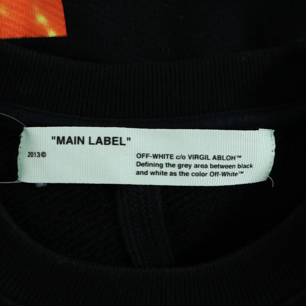 OFF-WHITE(オフホワイト) 19SS Hands Print Sweatshirt クルーネックスウェットトレーナー ブラック OMBA035S19D25016