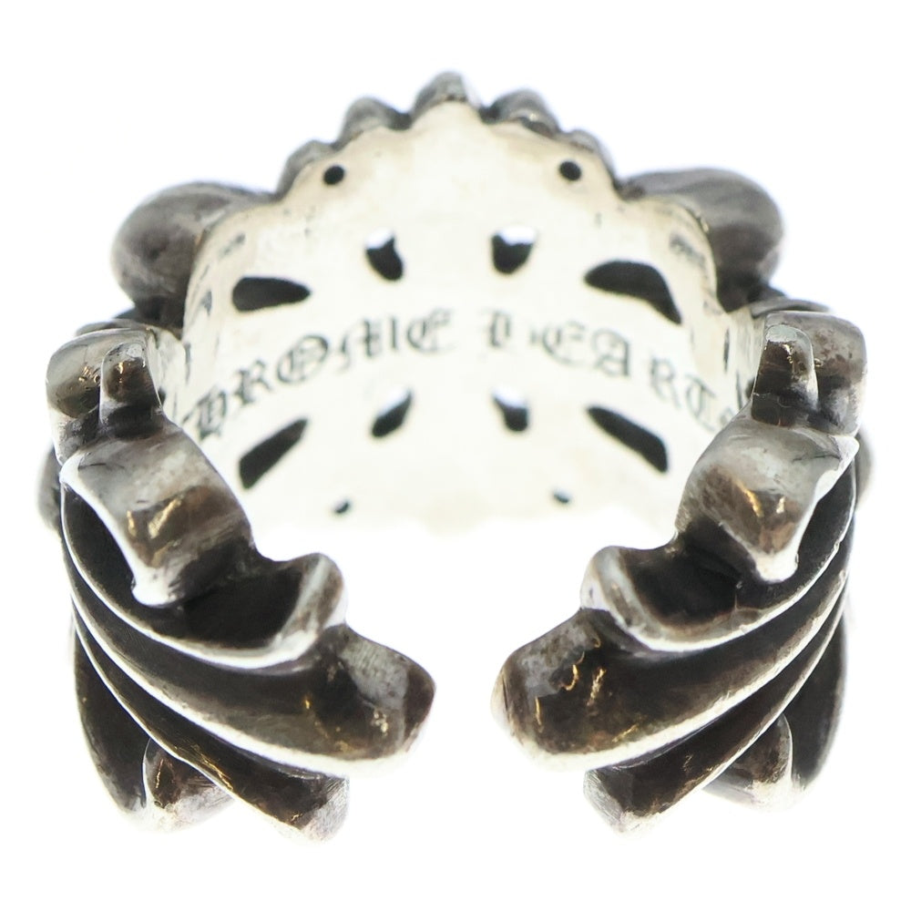 CHROME HEARTS(クロムハーツ) DBL FLRL CRS ダブルフローラルクロス リング シルバー BCA390