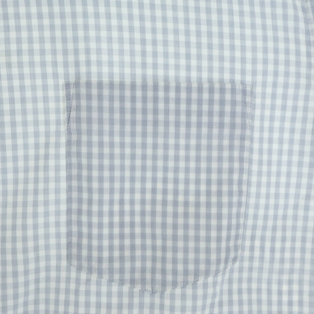 COMME des GARCONS SHIRT(コムデギャルソンシャツ) フロントポケット ギンガムチェック 長袖シャツ ホワイト/ブルー