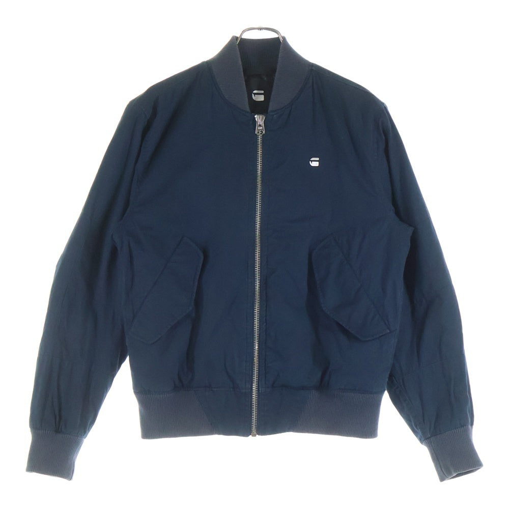 G-STAR RAW(ジースターロウ) フロントロゴ シルバー金具 ジップアップ MA-1ジャケット D06685-868-862