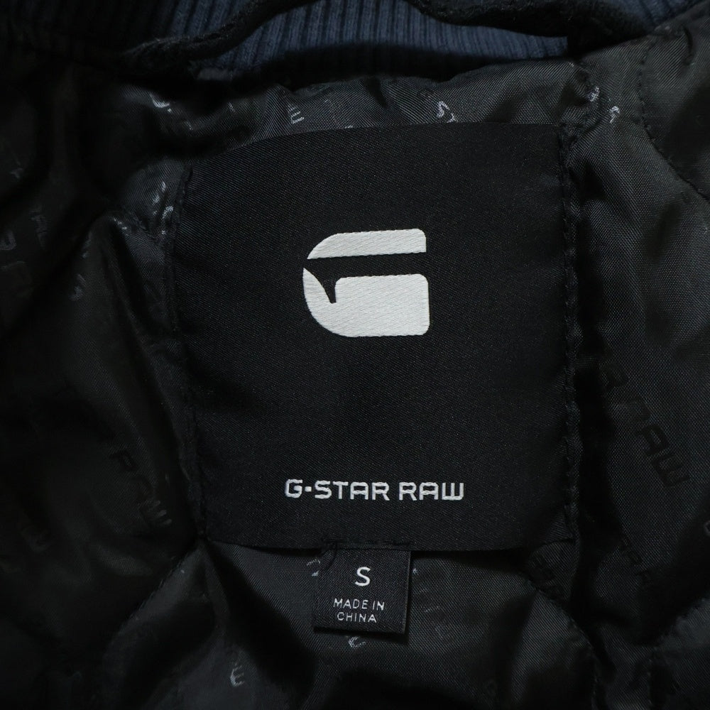 G-STAR RAW(ジースターロウ) フロントロゴ シルバー金具 ジップアップ MA-1ジャケット D06685-868-862