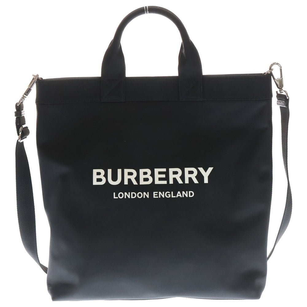 BURBERRY(バーバリー) フロントブランドロゴ ナイロントートバッグ ブラック 8026233 レディース