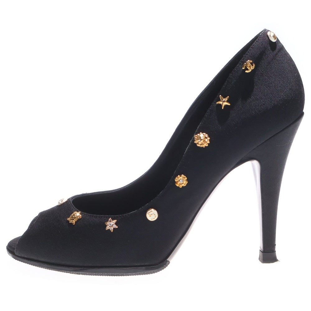 CHANEL(シャネル) スタッズデザイン ハイヒール レディース ブラック G25952X01296