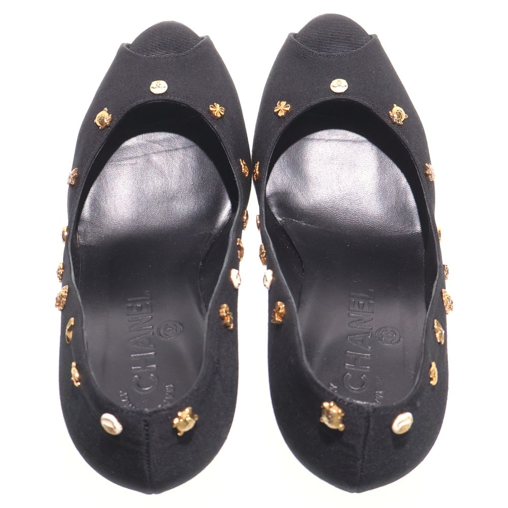CHANEL(シャネル) スタッズデザイン ハイヒール レディース ブラック G25952X01296