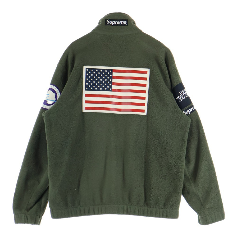 SUPREME(シュプリーム) 17SS ×THE NORTH FACE Trans Antarctica Expedition Fleece Jacket ザノースフェイス ジップアップフリースジャケット カーキ NL01703I