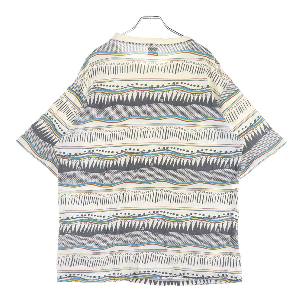 STUSSY(ステューシー) 00s TOMTOM PATTERN TEE トムトム柄 クルーネック 半袖Tシャツ カットソー マルチカラー