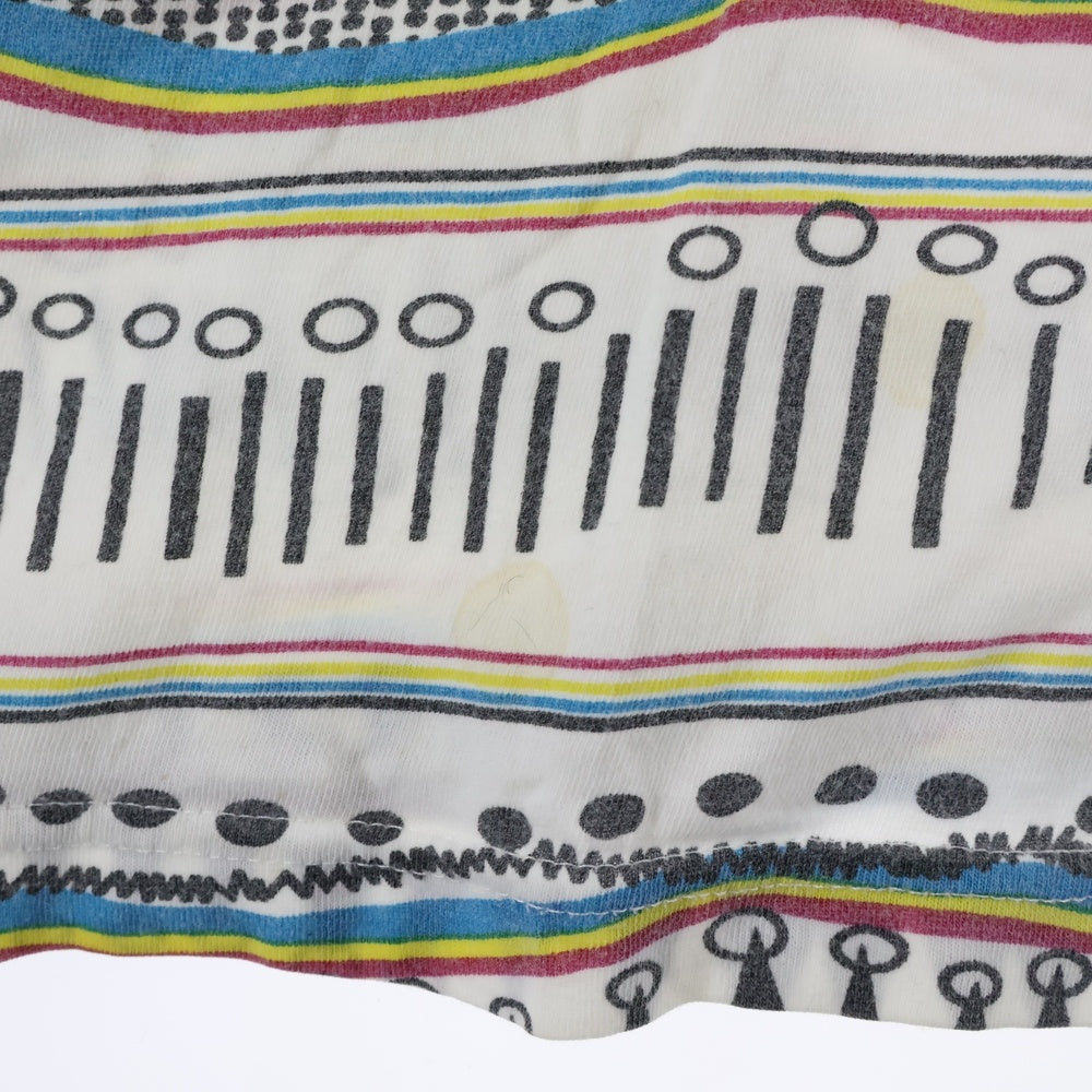 STUSSY(ステューシー) 00s TOMTOM PATTERN TEE トムトム柄 クルーネック 半袖Tシャツ カットソー マルチカラー