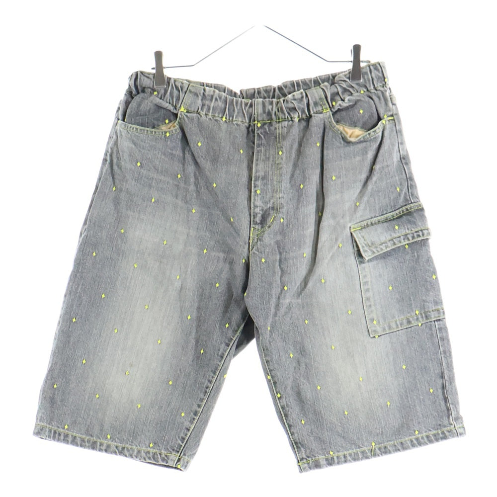 UNDERCOVER(アンダーカバー) 02SS The Illusion Of Haze Half Denim イリュージョン オブ ヘイズ ハーフデニムパンツ グレー