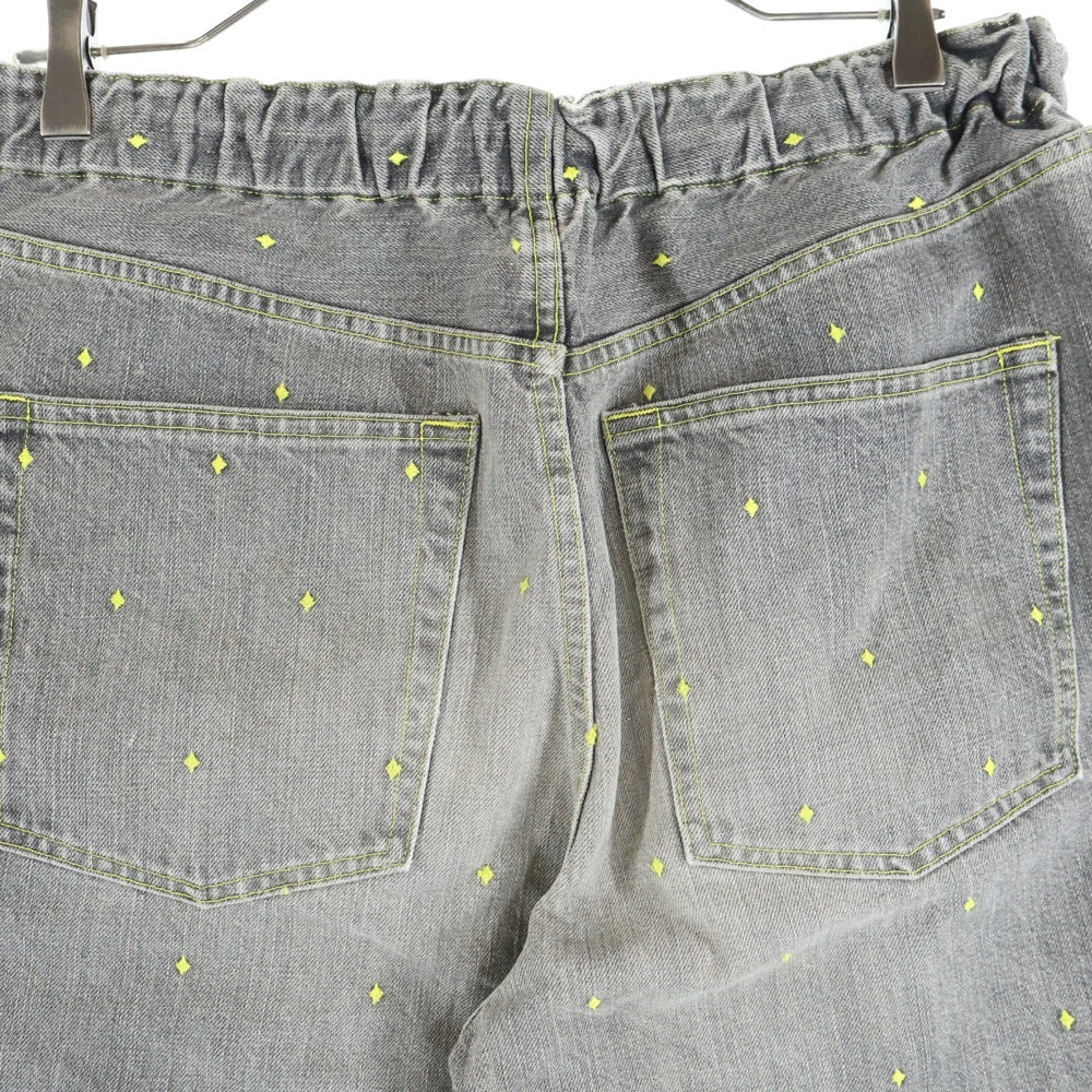 UNDERCOVER(アンダーカバー) 02SS The Illusion Of Haze Half Denim イリュージョン オブ ヘイズ ハーフデニムパンツ グレー