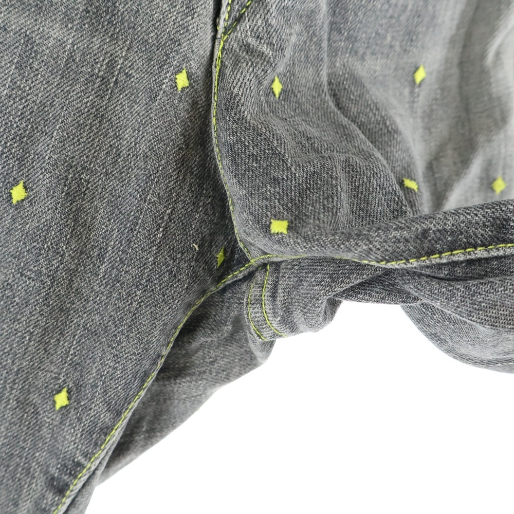 UNDERCOVER(アンダーカバー) 02SS The Illusion Of Haze Half Denim イリュージョン オブ ヘイズ ハーフデニムパンツ グレー