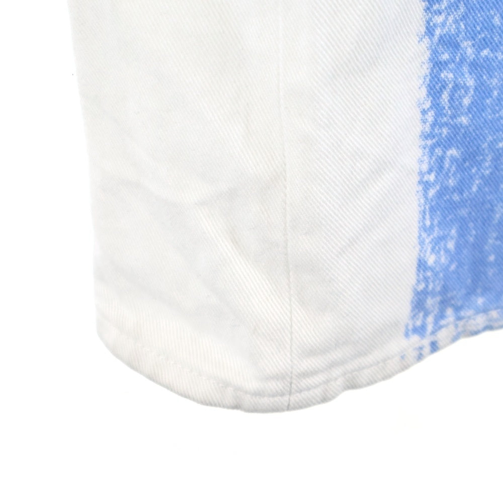 MM6 Maison Margiela(エムエムシックスメゾンマルジェラ) 22AW 5Pocket Pants トロンプイユワイドデニムパンツ レディース ホワイト S52LA0178