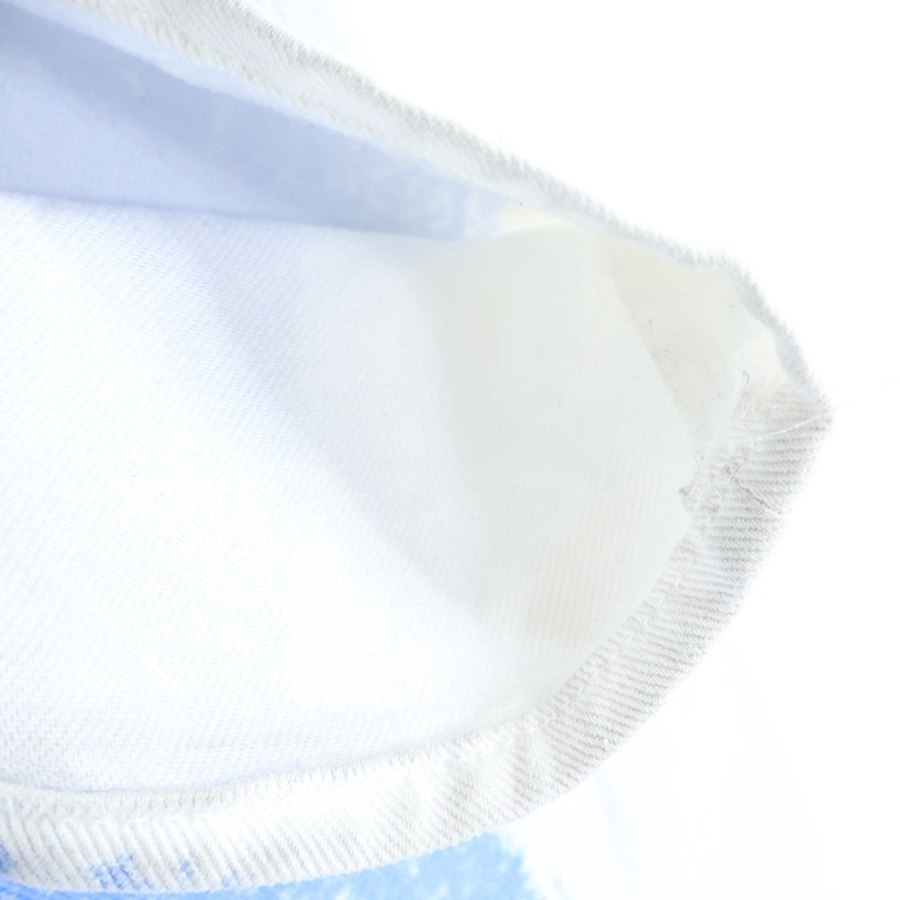 MM6 Maison Margiela(エムエムシックスメゾンマルジェラ) 22AW 5Pocket Pants トロンプイユワイドデニムパンツ レディース ホワイト S52LA0178